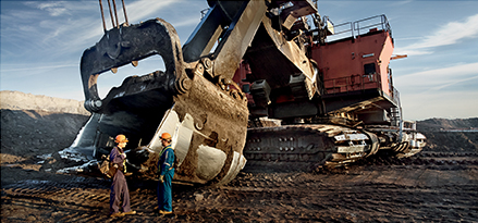 industrial mining shovel