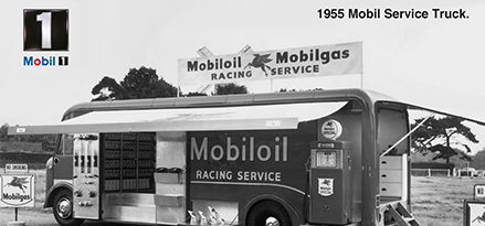 the heritage mobil oil service truck